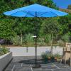 imagePure Garden Patio Umbrella with Vented Canopy  9FT Easy Crank Outdoor Umbrella for Shade  For Deck Balcony Backyard or Pool Hunter GreenHunter Green