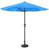 imagePure Garden Patio Umbrella with Vented Canopy  9FT Easy Crank Outdoor Umbrella for Shade  For Deck Balcony Backyard or Pool Hunter GreenHunter Green