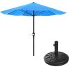 imagePure Garden Patio Umbrella with Vented Canopy  9FT Easy Crank Outdoor Umbrella for Shade  For Deck Balcony Backyard or Pool Hunter GreenHunter Green