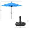 imagePure Garden Patio Umbrella with Vented Canopy  9FT Easy Crank Outdoor Umbrella for Shade  For Deck Balcony Backyard or Pool Hunter GreenHunter Green
