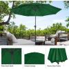 imagePure Garden Patio Umbrella with Vented Canopy  9FT Easy Crank Outdoor Umbrella for Shade  For Deck Balcony Backyard or Pool Hunter GreenHunter Green