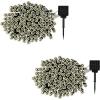imagePure Garden Solar Powered Outdoor String Lights  200 LED Fairy Lights with Eight Light Modes  for Patio Backyard Holidays and Events White2 PACK