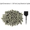 imagePure Garden Solar Powered Outdoor String Lights  200 LED Fairy Lights with Eight Light Modes  for Patio Backyard Holidays and Events White4 PACK