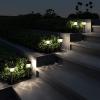 imagePure Garden SolarPowered Outdoor Lights  Set of 8 StainlessSteel Stake Lights for Gardens Walkways Driveways Landscapes and Patios CopperCopper