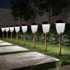 imagePure Garden SolarPowered Outdoor Lights  Set of 8 StainlessSteel Stake Lights for Gardens Walkways Driveways Landscapes and Patios CopperCopper