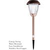 imagePure Garden SolarPowered Outdoor Lights  Set of 8 StainlessSteel Stake Lights for Gardens Walkways Driveways Landscapes and Patios CopperCopper