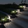 imagePure Garden SolarPowered Outdoor Lights  Set of 8 StainlessSteel Stake Lights for Gardens Walkways Driveways Landscapes and Patios CopperGunmetal