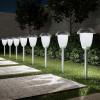 imagePure Garden SolarPowered Outdoor Lights  Set of 8 StainlessSteel Stake Lights for Gardens Walkways Driveways Landscapes and Patios CopperGunmetal