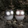 imageYard Dcor Solar Outdoor LED Light and Battery Operated Statue for Garden Patio Lawn and Yard by Pure Garden  Owl set of 2 StatueOwl