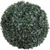 imageBoxwood Plant  11in Faux Outdoor Topiary PreLit with Solar LEDs  Artificial Boxwood Ball with Rechargeable Lights  Greenery Decor by Pure Garden1 Pack