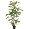 imageHome Pure Garden Artificial Golden Cane Palm Tree72 Faux Plant Natural Feel LeavesRealistic Indoor Potted Topiary Dcor