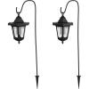 imagePure Garden Hanging Solar Coach Lights 26 Outdoor Lights with Hanging Hooks Set of 2Set of 2