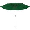 imagePure Garden Patio Umbrella with Vented Canopy  9FT Easy Crank Outdoor Umbrella for Shade  For Deck Balcony Backyard or Pool Hunter GreenHunter Green