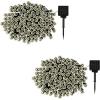 imagePure Garden Solar Powered Outdoor String Lights  200 LED Fairy Lights with Eight Light Modes  for Patio Backyard Holidays and Events White2 PACK