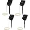imagePure Garden SolarPowered 100 Fairy Lights Warm White 2Pack4Pack