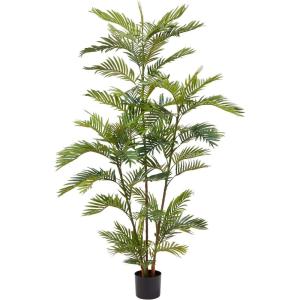 imageHome Pure Garden Artificial Golden Cane Palm Tree72 Faux Plant Natural Feel LeavesRealistic Indoor Potted Topiary Dcor