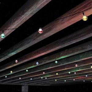 imagePure Garden 50LG1088 Outdoor Sting Solar Powered Round Globe Hanging Cool White Lights for Patio BackyardMulticolor