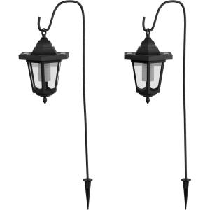 imagePure Garden Hanging Solar Coach Lights 26 Outdoor Lights with Hanging Hooks Set of 2Set of 2