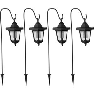 imagePure Garden Hanging Solar Coach Lights 26 Outdoor Lights with Hanging Hooks Set of 2Set of 4