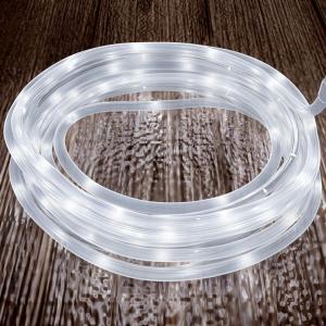 imagePure Garden Outdoor Solar Rope Light Solar Powered Cable String 100 LED Lights with 8 Modes for Patio Backyard Garden Events Cool WhiteWhite