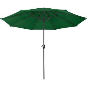 imagePure Garden Patio Umbrella with Vented Canopy  9FT Easy Crank Outdoor Umbrella for Shade  For Deck Balcony Backyard or Pool Hunter GreenHunter Green