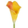 imageArtificial CallaLily with Stems  Real Touch Fake Flowers for Home Decor Wedding BridalBaby Shower More 24 Pc Set by Pure Garden Sunset OrangeSunset Orange
