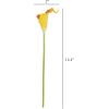 imageArtificial CallaLily with Stems  Real Touch Fake Flowers for Home Decor Wedding BridalBaby Shower More 24 Pc Set by Pure Garden Sunset OrangeSunset Orange