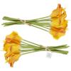 imageArtificial CallaLily with Stems  Real Touch Fake Flowers for Home Decor Wedding BridalBaby Shower More 24 Pc Set by Pure Garden Sunset OrangeSunset Orange
