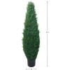 imageArtificial Cypress Topiary37 Tower Style Faux Plant in Sturdy Pot  Realistic Indoor or Outdoor Potted ShrubHome Decor by Pure Garden3ft 5in