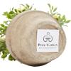 imagePure Garden Artificial Succulent Plants  3Piece Arrangement Set in Faux Stone Pots and Assorted Sizes  Lifelike Greenery for Home DecorationViolet  Lavender   Cream