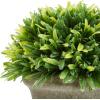 imagePure Garden Faux Boxwood  3Matching Realistic 95quot Tall Topiary Arrangements in Decorative Metal Baskets for Indoor Home or Office Set of 3Concrete Base