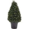 imageArtificial Cypress Topiary37 Tower Style Faux Plant in Sturdy Pot  Realistic Indoor or Outdoor Potted ShrubHome Decor by Pure Garden37