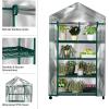 image4 Tier Mini Greenhouse  Portable Greenhouse with Locking Wheels and PVC Cover for Indoor or Outdoor  27 x 19 x 63Inch Green House by HomeComplete4Tier