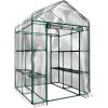 image4 Tier Mini Greenhouse  Portable Greenhouse with Locking Wheels and PVC Cover for Indoor or Outdoor  27 x 19 x 63Inch Green House by HomeCompleteWalkIn