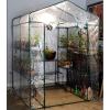 image4 Tier Mini Greenhouse  Portable Greenhouse with Locking Wheels and PVC Cover for Indoor or Outdoor  27 x 19 x 63Inch Green House by HomeCompleteWalkIn