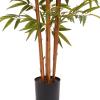 imageArtificial Bamboo Tree  6FT Fake Plant with Adjustable Leaves and Pot  Faux Plants Indoor for Home Restaurant or Office Dcor by Pure GardenNatural Trunk