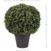 imageArtificial Boxwood Plant  21Inch Topiary Ball Faux Plant  Indoor or Outdoor Fake Plants for Home Entryway or Porch Decor by Pure Garden1Pack