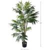 imageArtificial Cycas Palm Tree 3Foot Potted Faux Plant for Home or Office Decoration Ornamental Greenery for Indoor or Outdoor Use by Pure Garden5ft