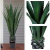 imageGiant Agave Fake Plant  52Inch Faux Succulent with Pot  Artificial Trees Blend Southwestern Style with Modern Home Decor by Pure Garden4ft 4in