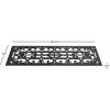 imagePure Garden NonSlip Stair Mats with Traction Control Grip Heavy Duty Rubber Tread Ornate Design For IndoorOutdoor Use Set of 2 Black Mat Pads