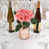 imagePure Garden Rose Artificial Flowers  18Pc Real Touch 115Inch Fake Flower Set with Stems for Home Decor Wedding or BridalBaby Showers CoralCoral