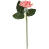 imagePure Garden Rose Artificial Flowers  18Pc Real Touch 115Inch Fake Flower Set with Stems for Home Decor Wedding or BridalBaby Showers CoralCoral