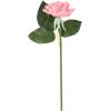 imagePure Garden Rose Artificial Flowers  18Pc Real Touch 115Inch Fake Flower Set with Stems for Home Decor Wedding or BridalBaby Showers CoralPink
