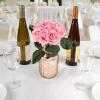 imagePure Garden Rose Artificial Flowers  18Pc Real Touch 115Inch Fake Flower Set with Stems for Home Decor Wedding or BridalBaby Showers CoralPink