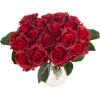 imagePure Garden Rose Artificial Flowers  18Pc Real Touch 115Inch Fake Flower Set with Stems for Home Decor Wedding or BridalBaby Showers CoralRed