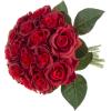 imagePure Garden Rose Artificial Flowers  18Pc Real Touch 115Inch Fake Flower Set with Stems for Home Decor Wedding or BridalBaby Showers CoralRed
