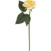 imagePure Garden Rose Artificial Flowers  18Pc Real Touch 115Inch Fake Flower Set with Stems for Home Decor Wedding or BridalBaby Showers CoralYellow
