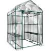 image4 Tier Mini Greenhouse  Portable Greenhouse with Locking Wheels and PVC Cover for Indoor or Outdoor  27 x 19 x 63Inch Green House by HomeComplete8Shelf