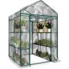 image4 Tier Mini Greenhouse  Portable Greenhouse with Locking Wheels and PVC Cover for Indoor or Outdoor  27 x 19 x 63Inch Green House by HomeCompleteWalkIn
