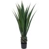 imageGiant Agave Fake Plant  52Inch Faux Succulent with Pot  Artificial Trees Blend Southwestern Style with Modern Home Decor by Pure Garden4ft 4in